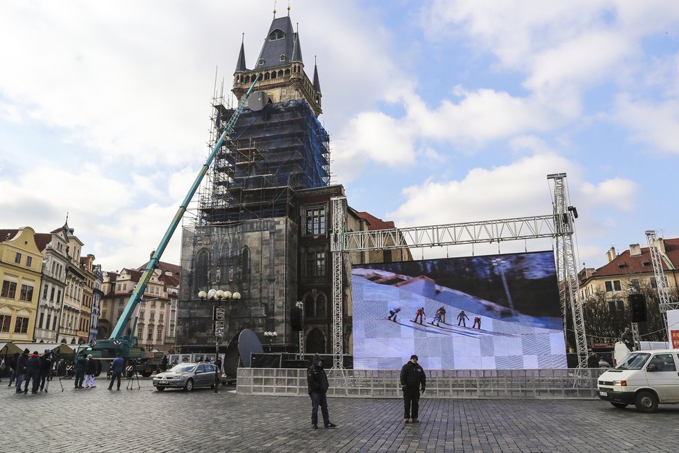 Staroměstské náměstí žije olympijskou náladou.