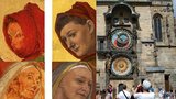 Restaurátor při opravě pražského orloje „vylepšil"  Mánesovo dílo! Jiné tváře, účesy i pohlaví