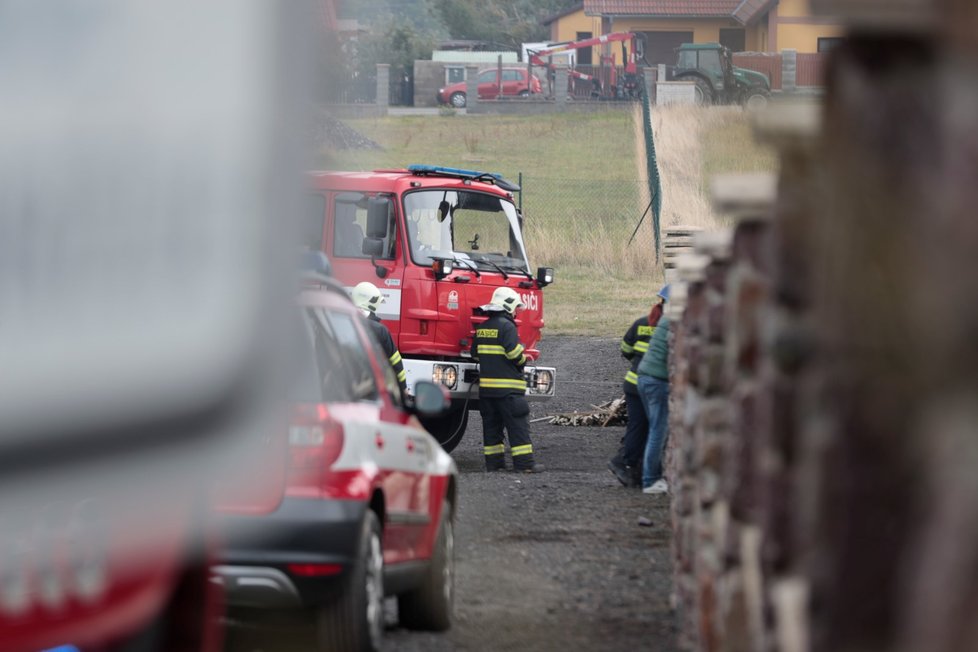 Požár domu v obci Orlov