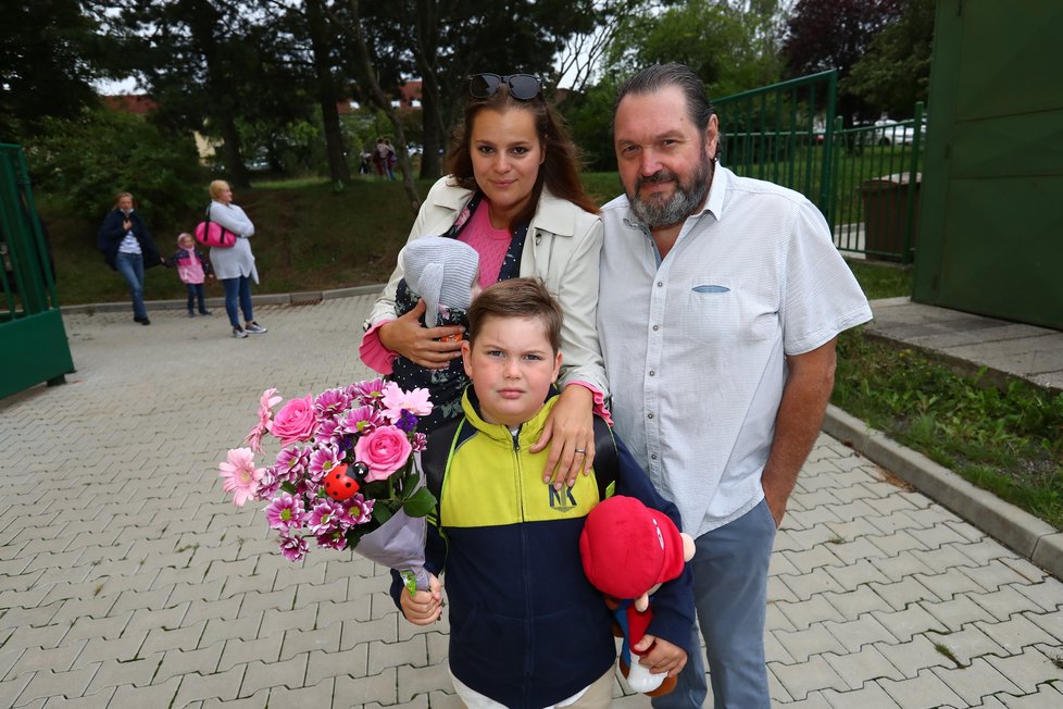 Ornella a Josef Koktovi a jejich malý Quentin