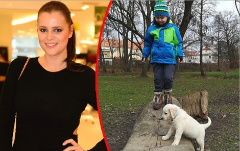 Ornella si k pětiletému synovi Quentinovi si pořídila ještě zlatého retrívra