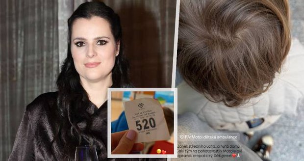 Ornella Koktová musela se synem do nemocnice