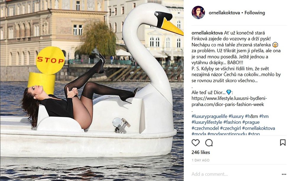 Ornella Koktová se pustila do Lindy Finkové.