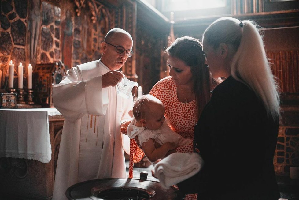 Křtiny Svena a Lilianne Koktových