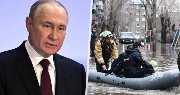Putin do zaplavené oblasti nepřijde?! Po protržení hráze na Uralu je více než 6 tisíc lidí bez domova!