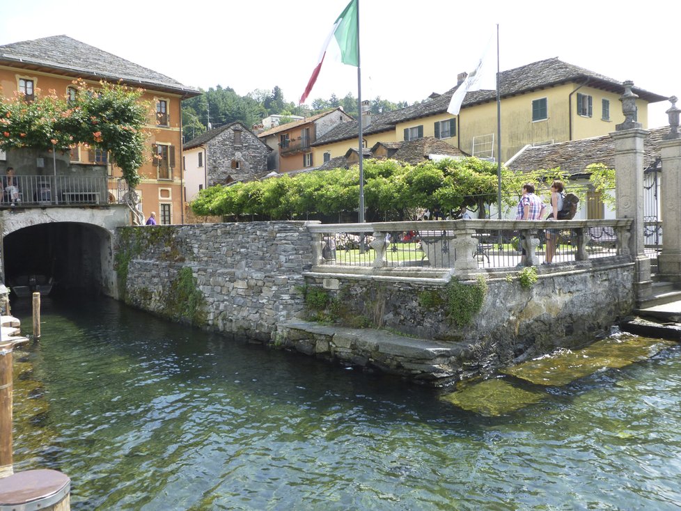 Orta San Giulio v Itálii.