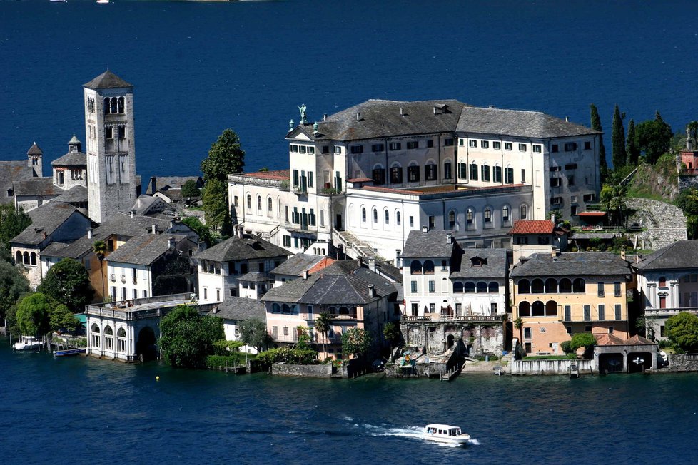 Orta San Giulio v Itálii.