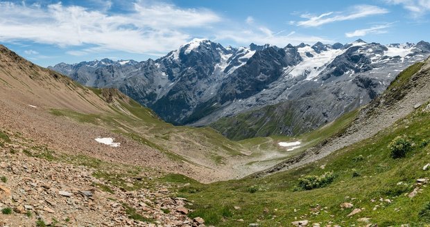 Hora Ortler v italských Dolomitech