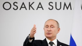 Prezident Ruska Vladimir Putin na summitu v japonské Ósace