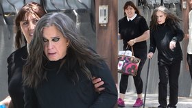 Rockový nestor Ozzy Osbourne (73) sotva chodí: Image ale drží! Výrazné líčení i nalakované nehty