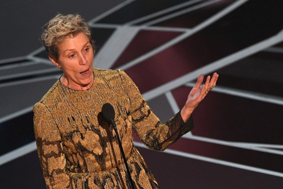 Frances McDormand vyhrála Oscara za nejlepší ženský výkon v hlavní roli ve filmu Tři billboardy kousek od Ebbingem