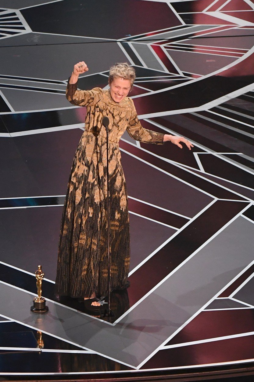 Frances McDormand vyhrála Oscara za nejlepší ženský výkon v hlavní roli ve filmu Tři billboardy kousek od Ebbingem