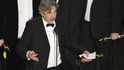 Režisér Peter Farrelly při své děkovné řeči po získání Oscara za film Zelená kniha