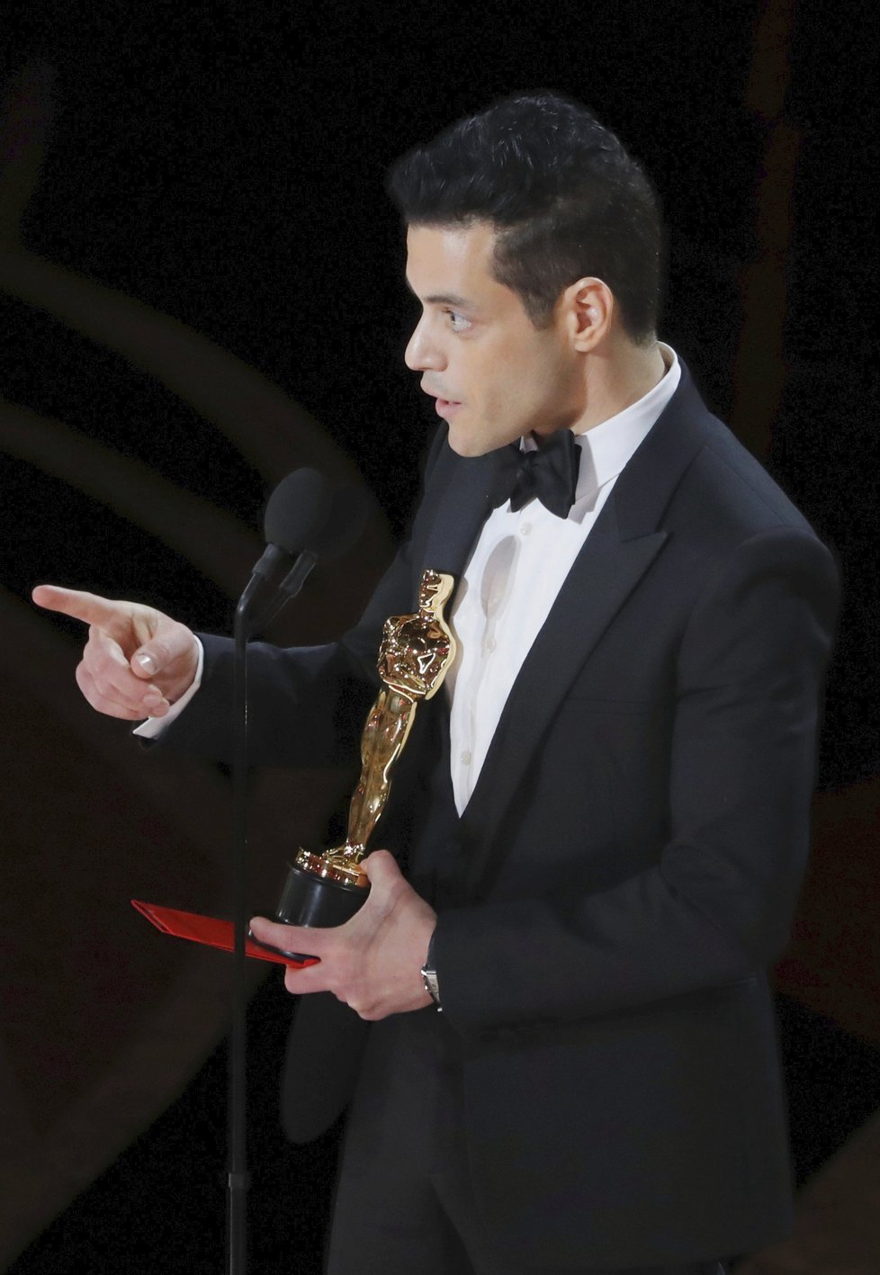 Rami Malek při děkovné řeči