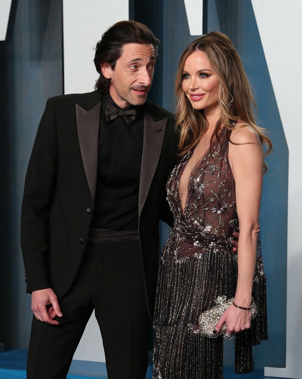 Herec Adrien Brody a Georgina Chapman