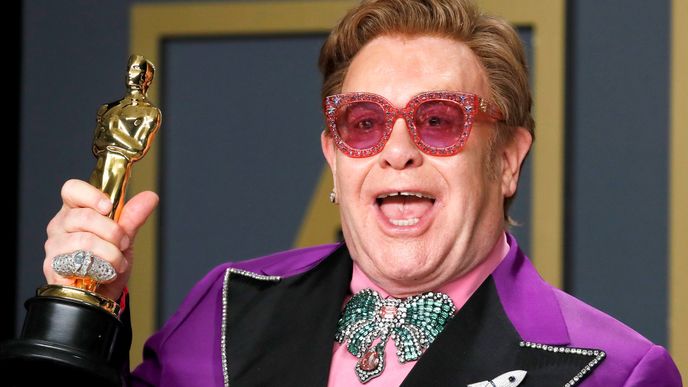 Elton John získal v roce 2020 Oscara za nejlepší píseň - ilustrační snímek