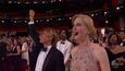 Šokovaná Nicole Kidman v hledišti po vyhlášení Moonlightu