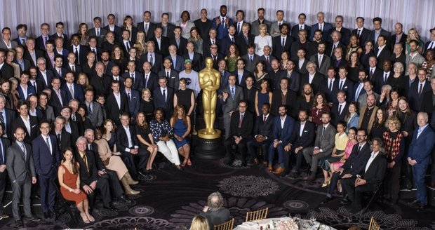 Skupinová fotka nominovaných na Oscara