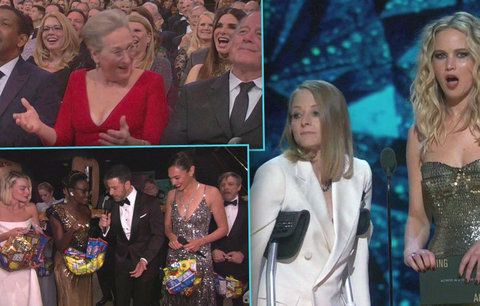Střípky z letošních Oscarů: Zranění, vtípky na Meryl Streep i návštěva kina v přímém přenosu!