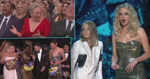 Střípky z letošních Oscarů: Zranění a vtípky na Meryl Streep i návštěva kina v přímém přenosu!