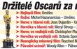 Držitelé Oscarů za rok 2011