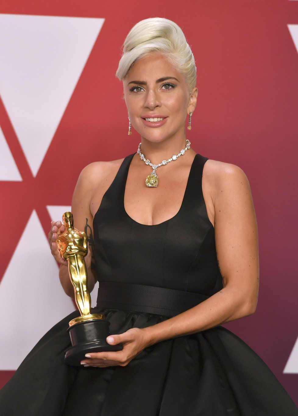 Lady Gaga na předávání Oscarů za rok 2018