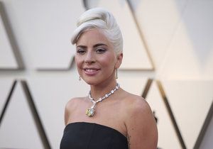 Lady Gaga na předávání Oscarů za rok 2018.