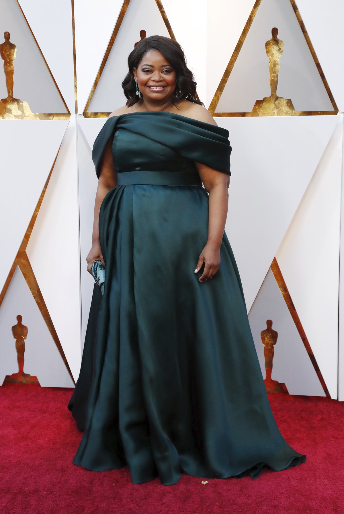 Herečka Octavia Spencer (45) Šaty Brandon Maxwell