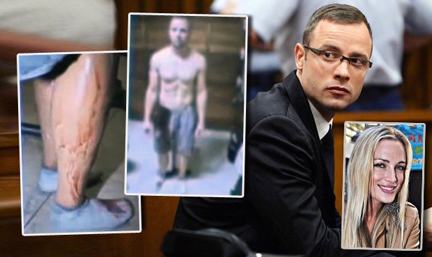 U soudu byly předloženy děsivé fotky, které ukazují běžce jen chvíli poté, co zabil svou přítelkyni.
