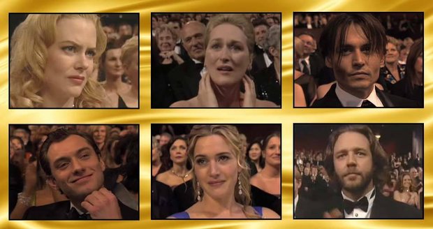 25 zděšených obličejů aneb když hvězdy nevyhrají Oscara!