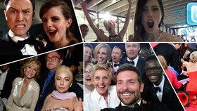 Celebrity se samy fotily v zákulisí Oscarů