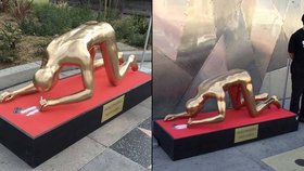 Fetující socha Oscara šokuje L. A.: Je to obraz dnešních filmových hvězd!