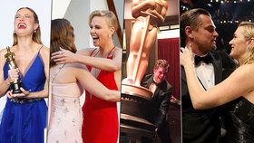 Dojatá Kate Winslet, zloděj Mark Ruffalo nebo selfie s DiCapriem: Podívejte se do zákulisí Oscarů
