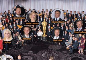 Slavní nominovaní na Oscary se sešli na obědě. 
