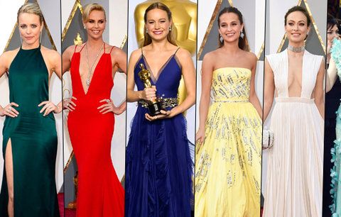 Rozparky až „ke krku“, superhluboké výstřihy a holá kůže: Tyhle šaty bodovaly na Oscarech! 