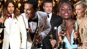 Oscarová noc přinesla sošku filmům 12 let otrokem, Klubu poslední naděje, Gravitaci a Kate Blanchet