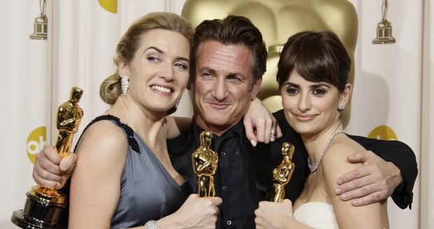 Kate Winslet, Sean penn a Pénelope Cruz