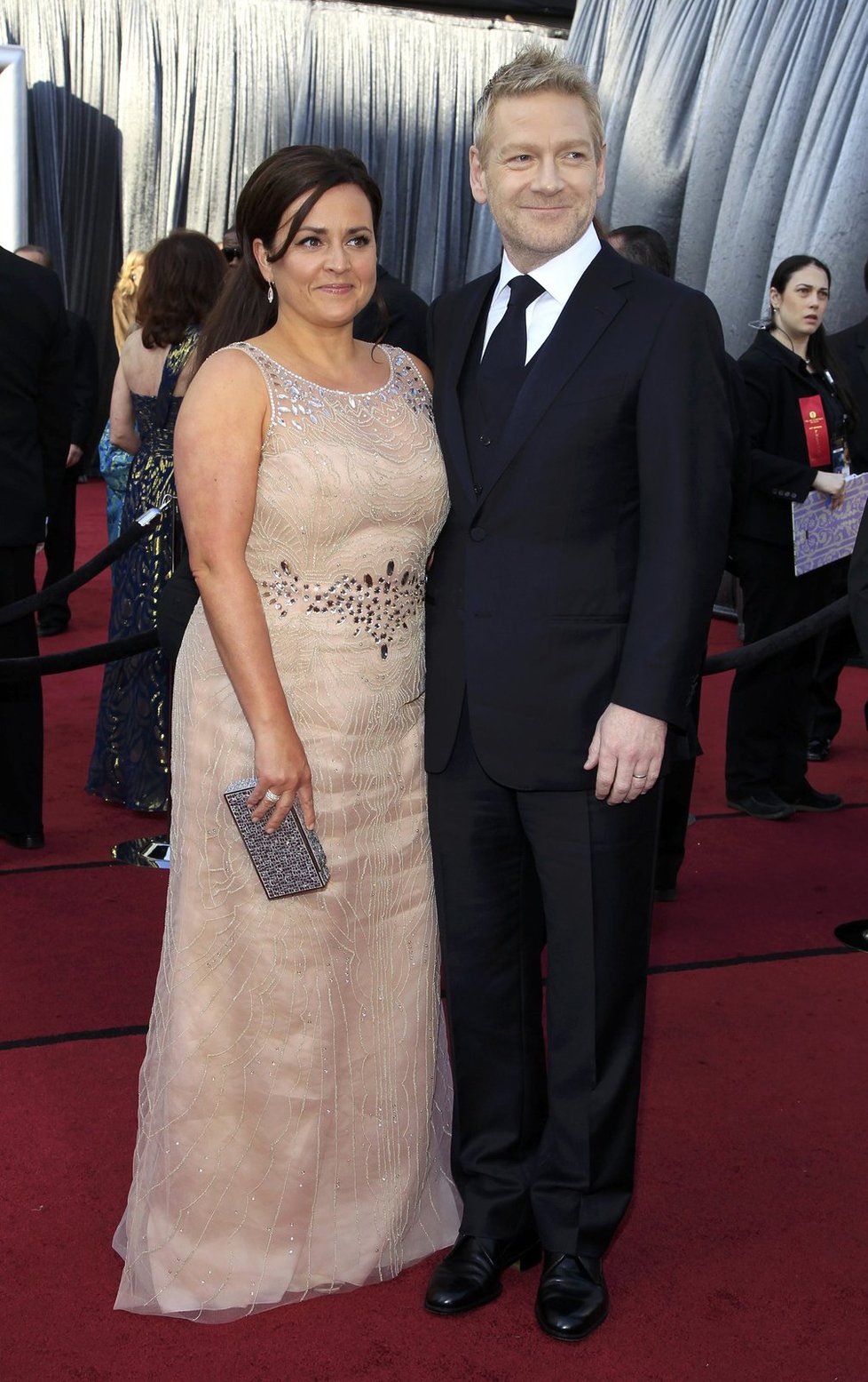 Kenneth Branagh s manželkou Lindsay Brunnock