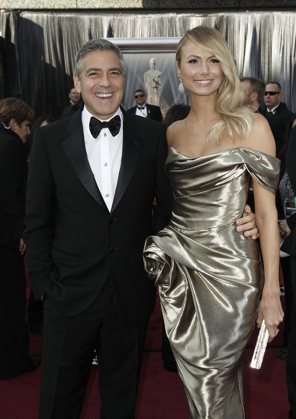 Herec George Clooney s partnerkou Stacy Keibler
