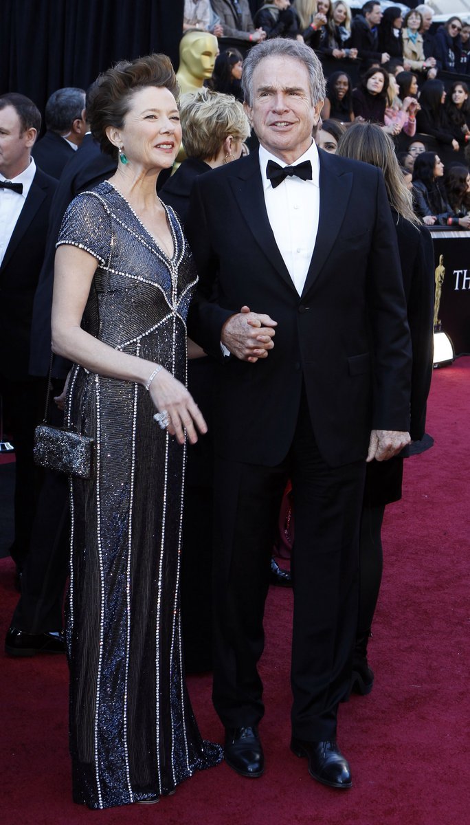 Herečka Annette Bening s manželem Warrenem Beattym