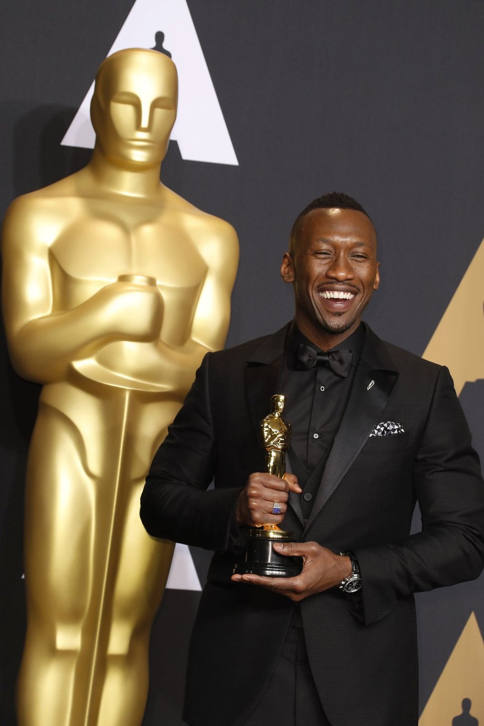 Mahershala Ali získal cenu za vedlejší mužskou roli ve snímku Moonlight.