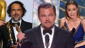 DiCaprio si konečně odnesl Oscara! Za snímek Revenant dostal cenu i režisér González Iñárritu. Nejlepší herečkou je Brie Larson.