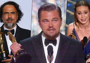 DiCaprio si konečně odnesl Oscara! Za snímek Revenant dostal cenu i režisér González Iñárritu. Nejlepší herečkou je Brie Larson.