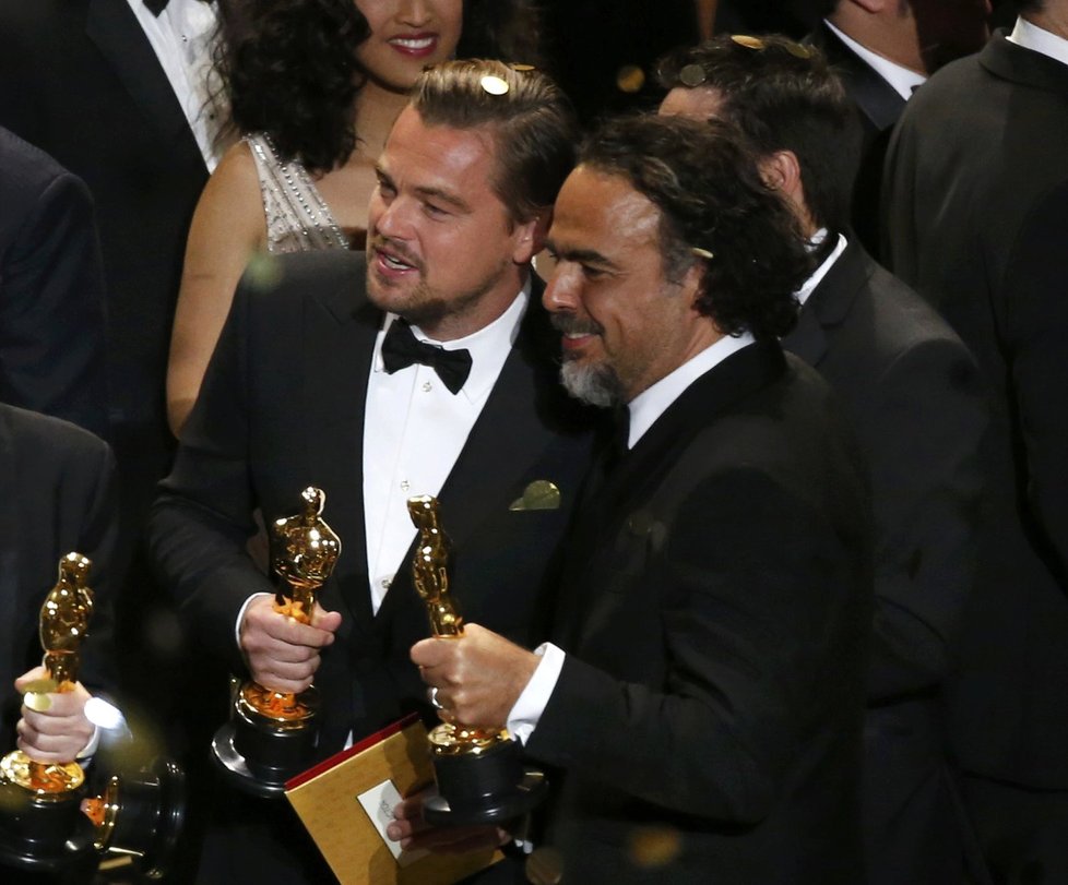 DiCaprio s režisérem snímku Revenant Alejandrem Gonzálezem Iñárritu