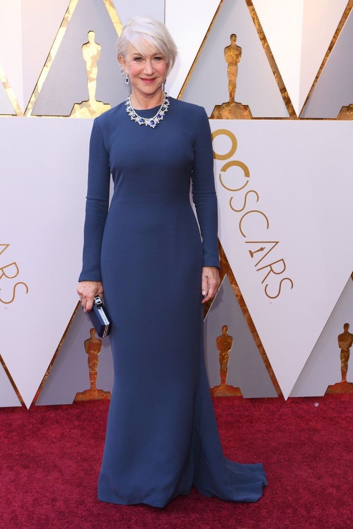 Helen Mirren v šatech Reem Acra