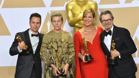 Sam Rockwell, Frances McDormand, Allison Janney and Gary Oldman získali Oscary.