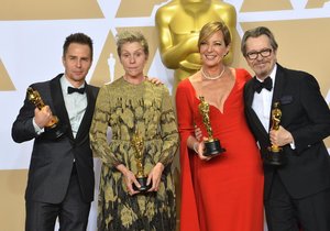 Sam Rockwell, Frances McDormand, Allison Janney and Gary Oldman získali Oscary.