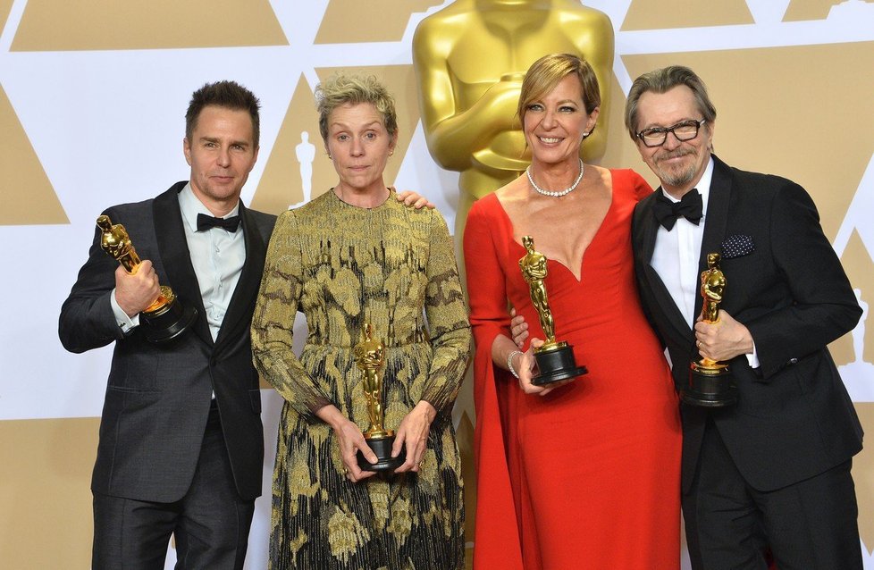 Sam Rockwell, Frances McDormand, Allison Janney and Gary Oldman získali Oscary.