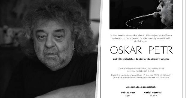 Rozloučení s Oskarem Petrem proběhne již příští týden