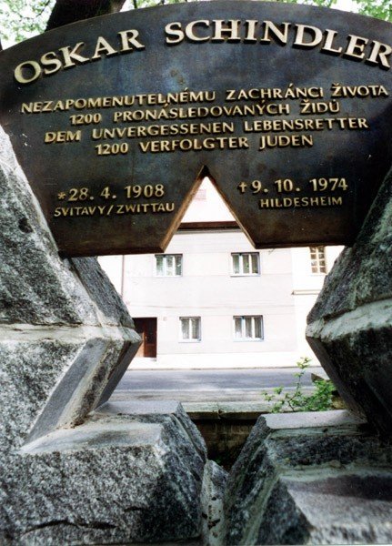 Schindlerův pomník ve Svitavách